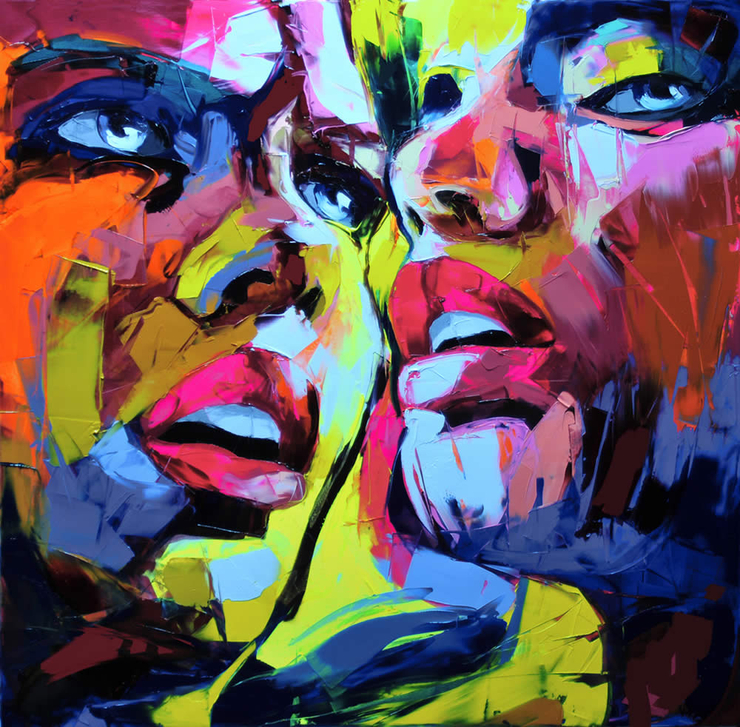 Francoise Nielly Portrait Palette Painting Expression Face028